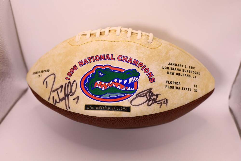 Danny Wuerffel Signed 1996 Florida Gators National Champions Limited Edition bal
